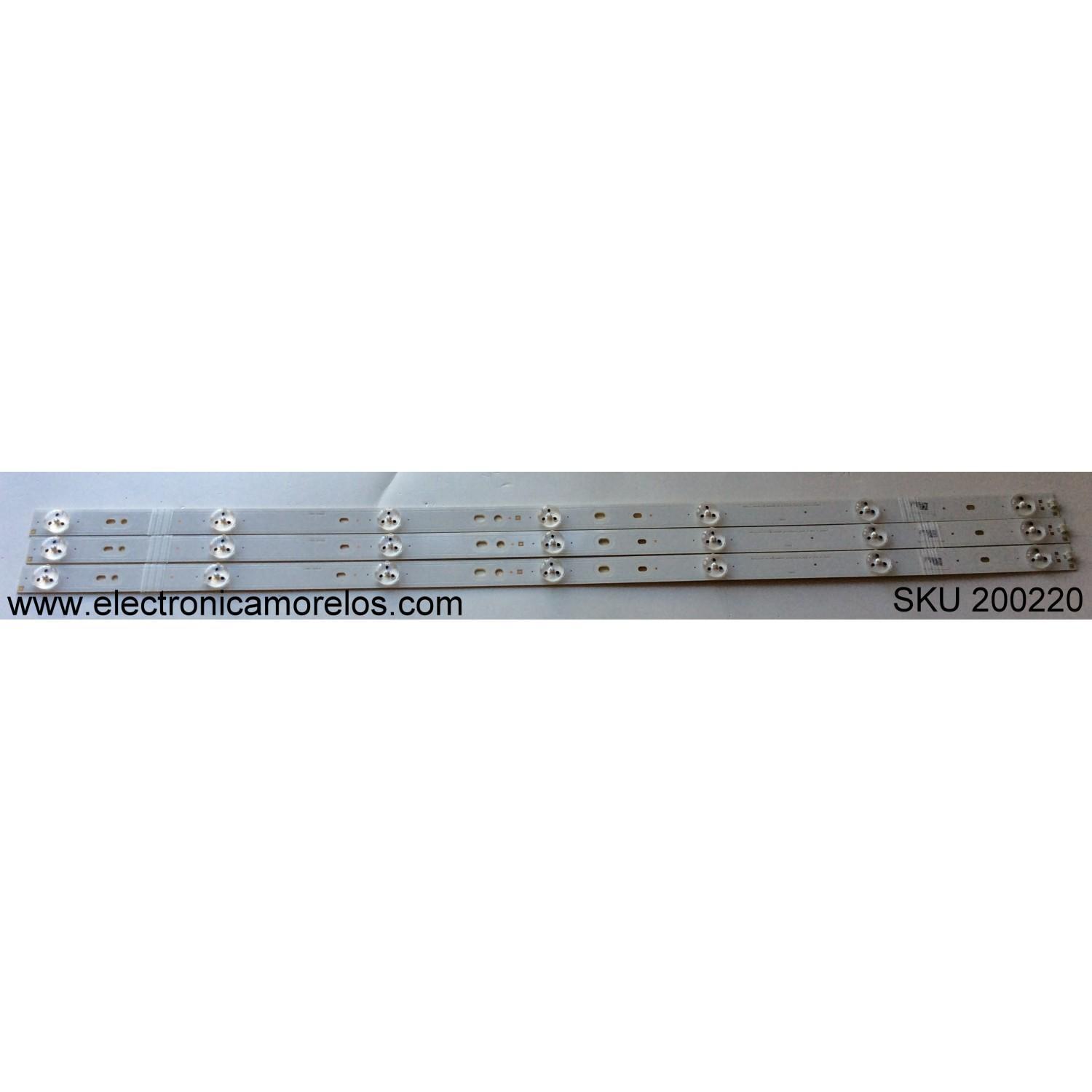 KIT DE LED PARA TV HISENSE / JHD315DH-E11(003)\S0\ROH\FM / SAMSUNG_2014CHI315A_3228_07_REV1.0_140417 / LM41-00092A / MODELO 32D37